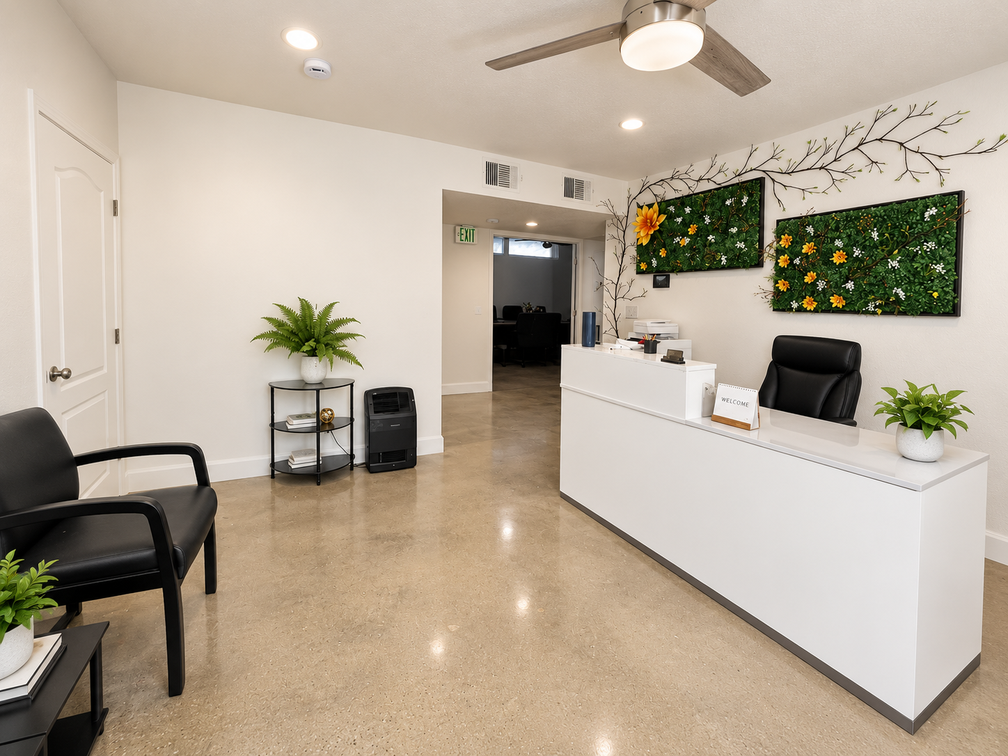 BlueTrenz Group reception desk and visitor area