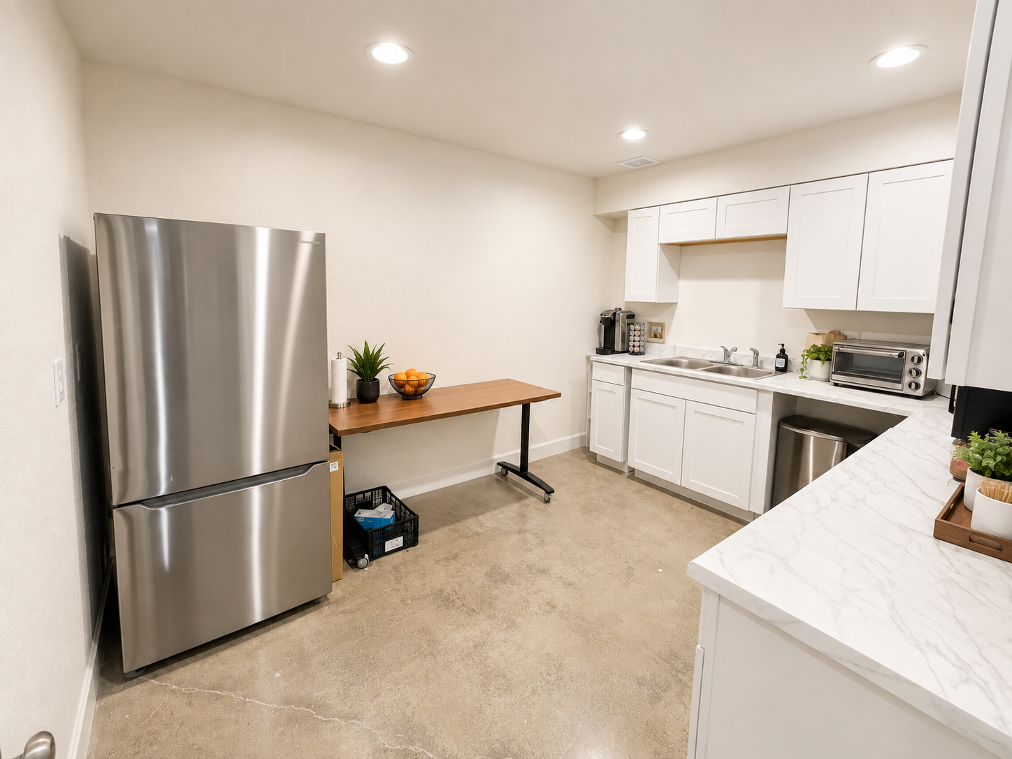 BlueTrenz Group shared kitchen and countertop area