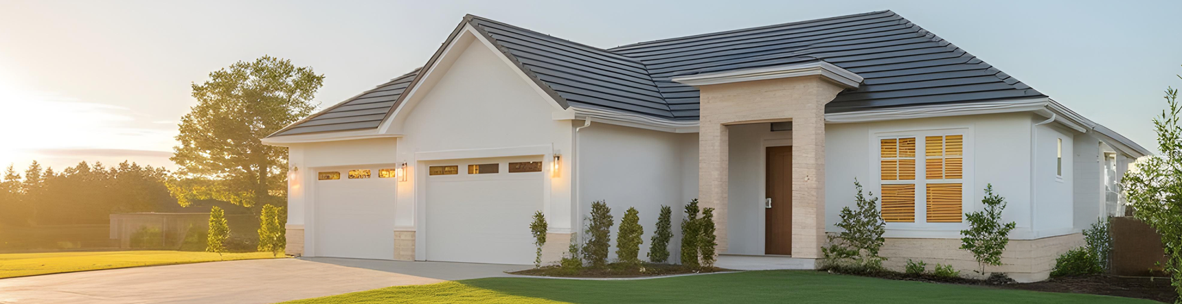 Picture of white home with cream brick Cole Legaci